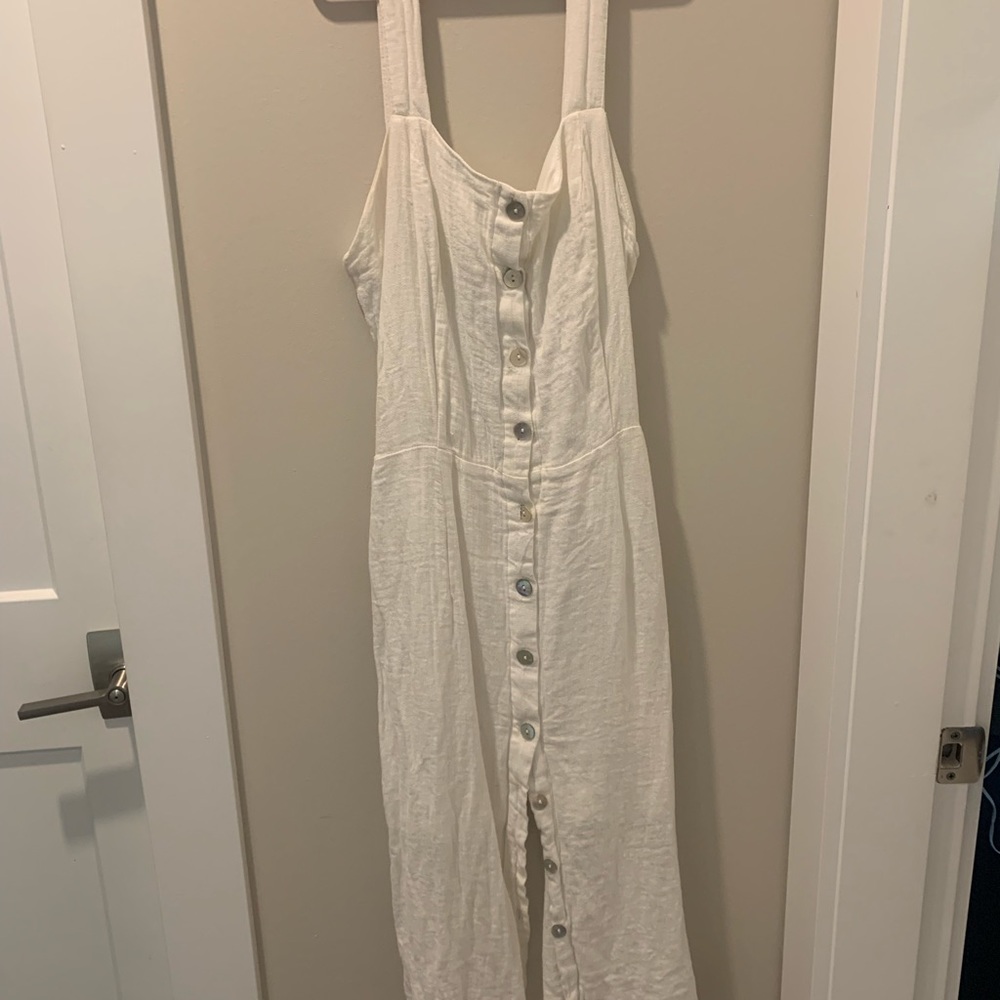 white button down with tie in front dress
